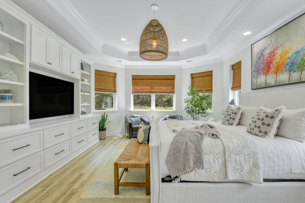 Bedroom photography taken by the Elevated Coastal Production staff