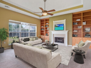 After Virtual Staging with a Living Room Photo in Savannah, GA